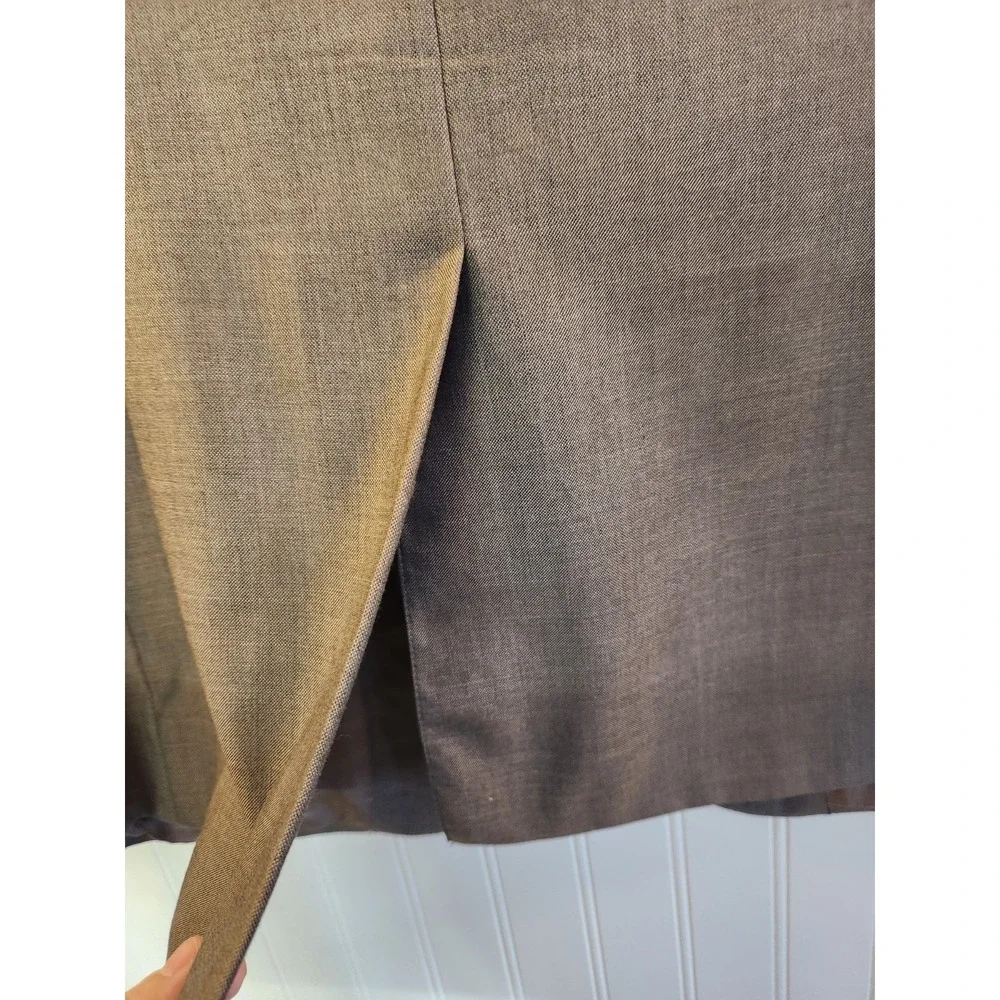Jos A Banks‎ Men's Gray Wool Silk Sport Coat Size 44 Reg Classic Career Office